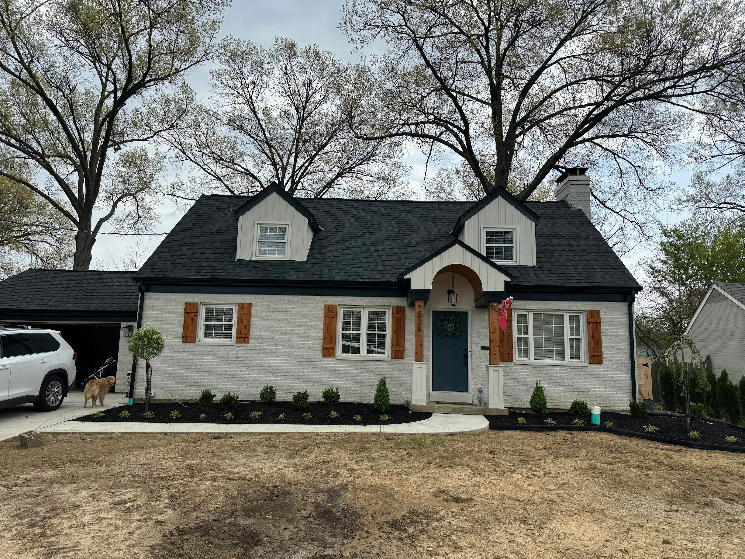 Bare slope before hydroseeding erosion control in Ohio